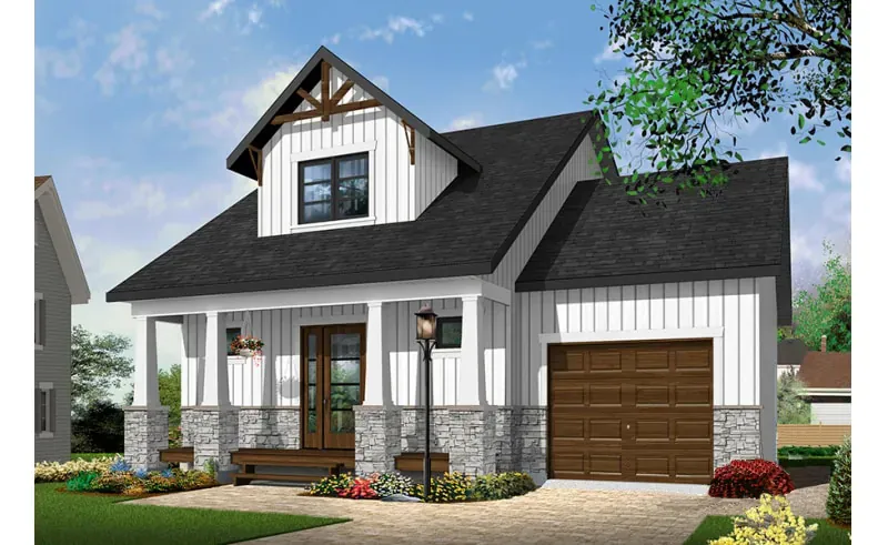 Craftsman House Plan Front Photo 01 - Rusty Ridge Craftsman Home 032D-0808 - Shop House Plans and More