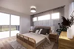 Waterfront House Plan Master Bedroom Photo 01 - Sundari Contemporary Home 032D-0809 - Shop House Plans and More