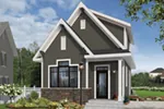 Traditional House Plan Front of Home - Wickham Small Traditional Home 032D-0812 - Shop House Plans and More