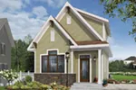 Traditional House Plan Front Photo 01 - Wickham Small Traditional Home 032D-0812 - Shop House Plans and More