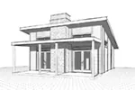 Prairie House Plan Front Image of House - Yelton Modern Home 032D-0813 - Shop House Plans and More