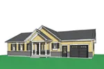 Country House Plan Front Image - Gareth Craftsman Ranch Home 032D-0823 - Search House Plans and More
