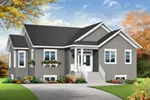 Ranch House Plan Front of Home - Poppy Country Home 032D-0824 - Shop House Plans and More