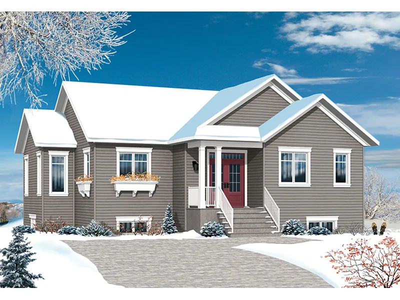 Ranch House Plan Front Photo 01 - Poppy Country Home 032D-0824 - Shop House Plans and More