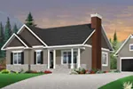 Country House Plan Front Photo 03 - Mayer Hill Ranch Home 032D-0832 - Shop House Plans and More