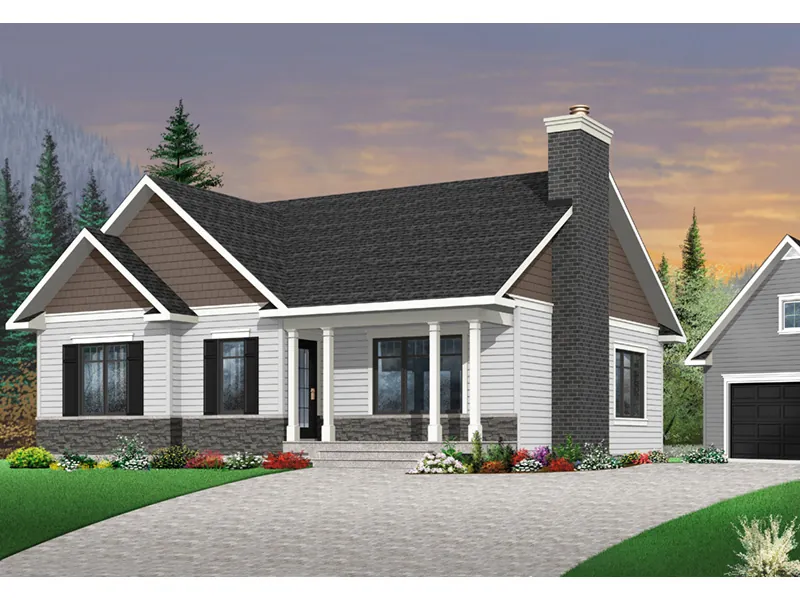 Country House Plan Front Photo 04 - Mayer Hill Ranch Home 032D-0832 - Shop House Plans and More