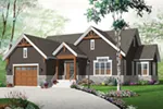 Rustic House Plan Front Image - Renata Craftsman Ranch Home 032D-0837 - Shop House Plans and More