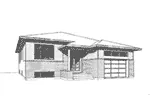 Ranch House Plan Front Elevation - Moxie Modern Prairie Home 032D-0839 - Shop House Plans and More