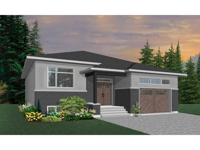 Ranch House Plan Front Photo 01 - Moxie Modern Prairie Home 032D-0839 - Shop House Plans and More