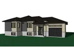 Ranch House Plan Front of Home - Mulan Modern Home 032D-0842 - Shop House Plans and More