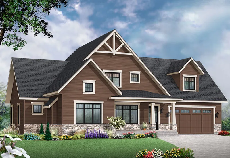 Front Image - Osmond Craftsman Home 032D-0845 - Shop House Plans and More