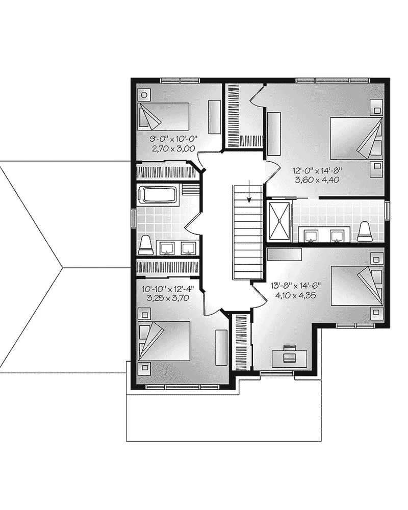 Second Floor - Macey Modern Home 032D-0851 - Shop House Plans and More
