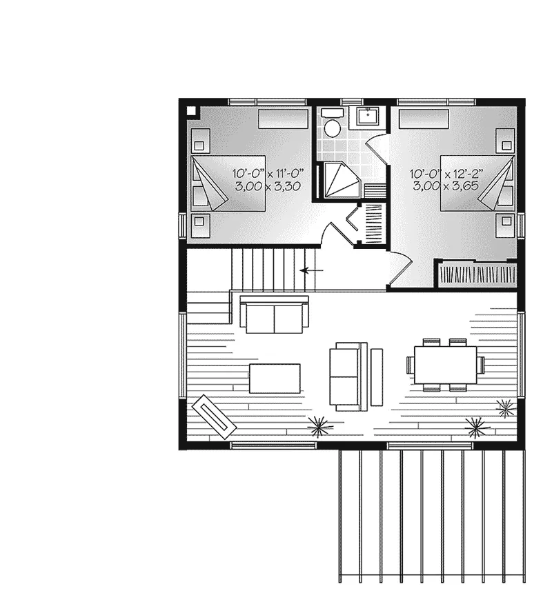 Second Floor - Proctor Modern Two-Story Home 032D-0863 - Shop House Plans and More