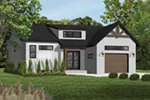 Rustic House Plan Front of Home - Urban Valley Modern Home 032D-0877 - Shop House Plans and More