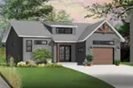 Rustic House Plan Front Photo 02 - Urban Valley Modern Home 032D-0877 - Shop House Plans and More