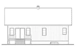 Rustic House Plan Rear Elevation - Urban Valley Modern Home 032D-0877 - Shop House Plans and More