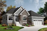 Traditional House Plan Front Image - Hernlake Raised Ranch Home 032D-0933 - Search House Plans and More