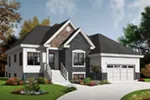 Traditional House Plan Front Photo 01 - Hernlake Raised Ranch Home 032D-0933 - Search House Plans and More
