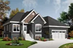 Traditional House Plan Front Photo 03 - Hernlake Raised Ranch Home 032D-0933 - Search House Plans and More
