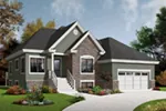 Traditional House Plan Front Photo 05 - Hernlake Raised Ranch Home 032D-0933 - Search House Plans and More