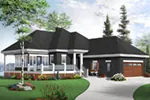 Ranch House Plan Front Photo 03 - John Creek Waterfront Home 032D-0936 - Search House Plans and More