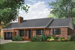 Front Photo 02 - Prairie Song Ranch Home 032D-0962 - Shop House Plans and More