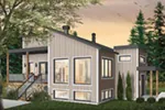 Contemporary House Plan Front Photo 01 - 032D-1019 - Shop House Plans and More