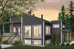 Contemporary House Plan Front Photo 03 - 032D-1019 - Shop House Plans and More