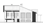 Contemporary House Plan Rear Elevation - 032D-1019 - Shop House Plans and More
