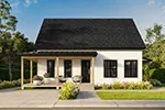 Waterfront House Plan Front of House 032D-1184