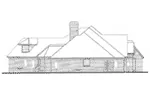Traditional House Plan Left Elevation - Kenley Luxury Ranch Home 036D-0202 - Search House Plans and More