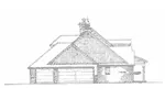 Traditional House Plan Left Elevation - 036D-0204 - Shop House Plans and More