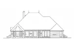Country French House Plan Rear Elevation - 036D-0213 - Shop House Plans and More