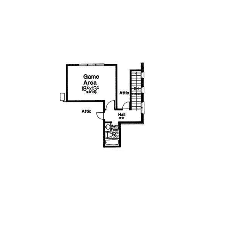 Second Floor - 036D-0223 - Shop House Plans and More