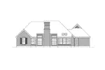 Ranch House Plan Rear Elevation - Ashwood Traditional Ranch Home 037D-0011 - Search House Plans and More