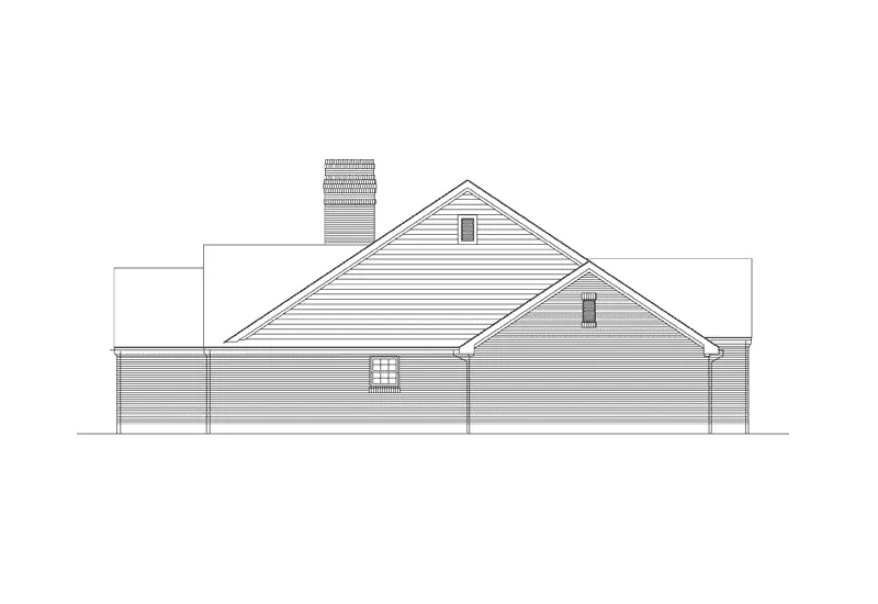 Country House Plan Left Elevation - Winford Ranch Home 037D-0012 - Shop House Plans and More