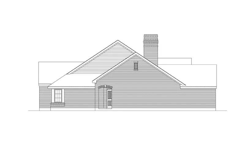 Country House Plan Right Elevation - Winford Ranch Home 037D-0012 - Shop House Plans and More