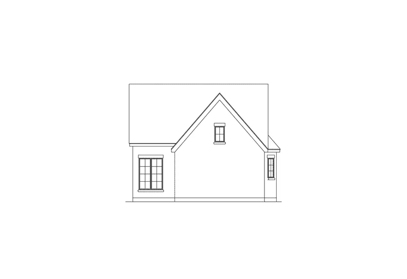 Tudor House Plan Rear Elevation - Southwood Cape Cod Home 037D-0018 - Shop House Plans and More