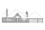 Ranch House Plan Right Elevation - Aspen Traditional Ranch Home 037D-0025 - Search House Plans and More