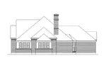 Traditional House Plan Right Elevation - Kenrick Traditional Ranch Home 037D-0026 - Search House Plans and More