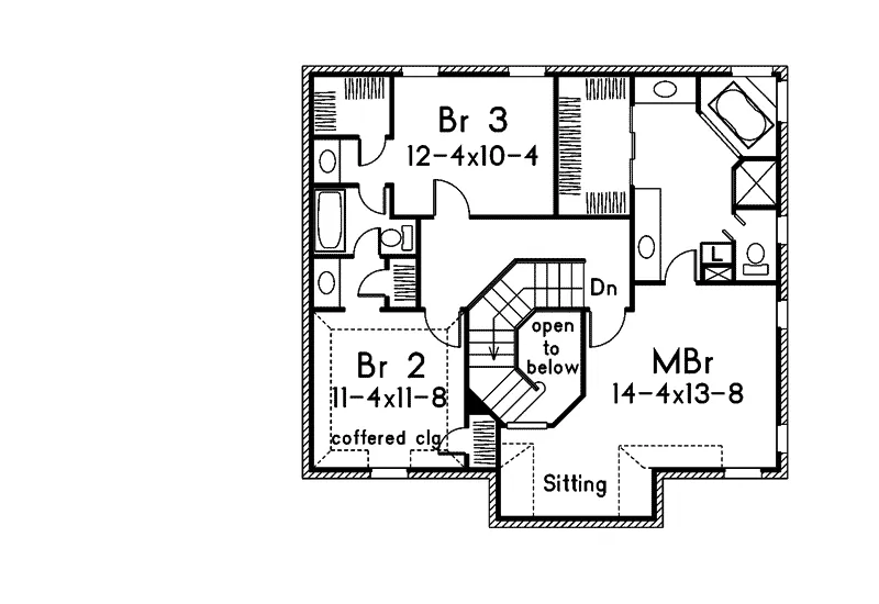 Country House Plan Second Floor - Vandover Country French Home 037D-0027 - Shop House Plans and More
