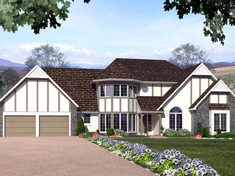 Victorian House Plan Front Image - Eastview Traditional Home 038D-0004 - Search House Plans and More