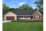 Traditional House Plan Front Image - Doxies Creek Ranch Home 038D-0012 - Search House Plans and More