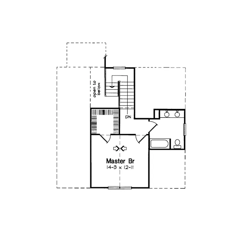Cabin & Cottage House Plan Second Floor - Amber Place Country Farmhouse 038D-0036 - Search House Plans and More