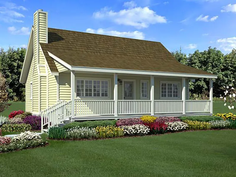 Acadian House Plan Front Photo 01 - Fairgreen Acadian Style Home 038D-0053 - Search House Plans and More