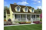 Cape Cod & New England House Plan Front Photo 01 - Claverach Country Home 038D-0054 - Search House Plans and More