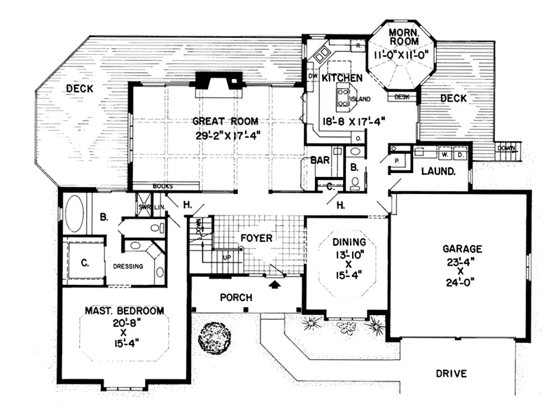 Luxury House Plan First Floor - Glenmill Country French Home 038D-0183 - Search House Plans and More