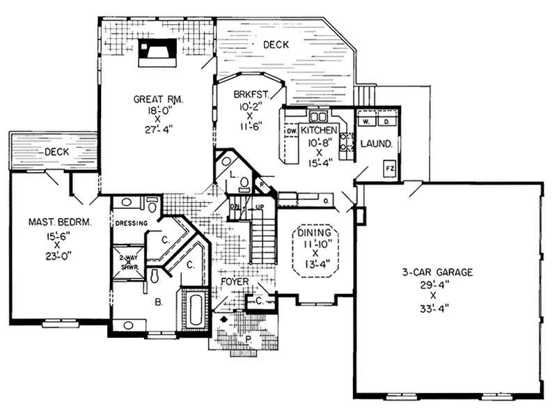 Modern House Plan First Floor - Allena Tudor Style Home 038D-0224 - Search House Plans and More