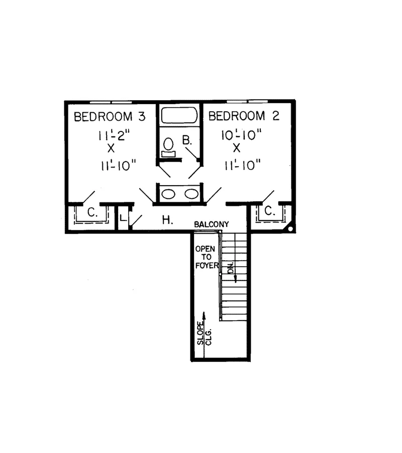 Country House Plan Second Floor - Lavina Tudor Home 038D-0240 - Shop House Plans and More