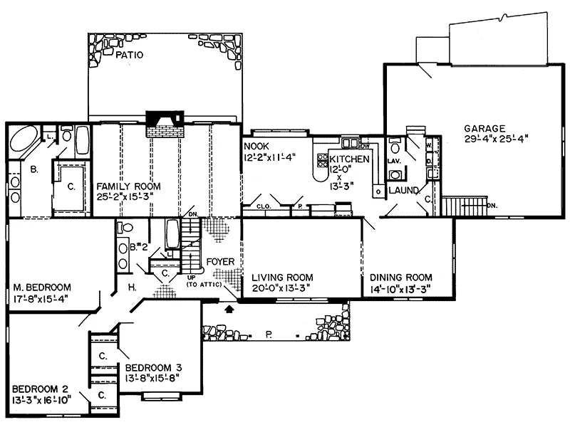 Traditional House Plan First Floor - Adelaide Hill Country Home 038D-0246 - Search House Plans and More